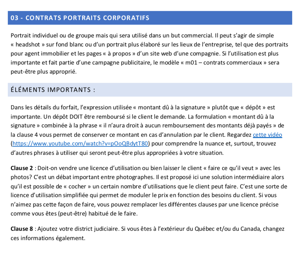 Photography contract templates - French AND English version – F8ISO400 ...